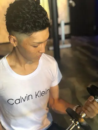 ショート パーマ 田中 就のヘアスタイル