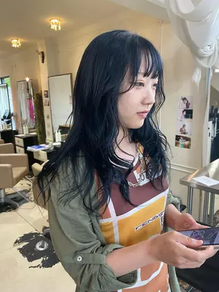 ロング カラー 鈴木 漱一郎のヘアスタイル