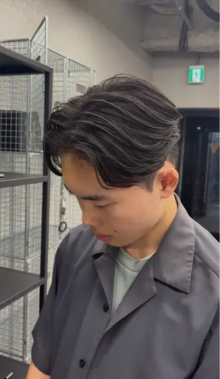 ミディアム パーマ メンズ メンズカット／パーマ ／GOUのヘアスタイル