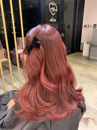 セミロング 韓国ヘア特化🇰🇷 心斎橋【ユリカ】のヘアスタイル