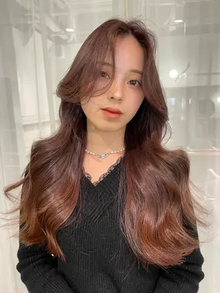 ロング カラー 韓国/レイヤー NOISM天王寺のヘアスタイル