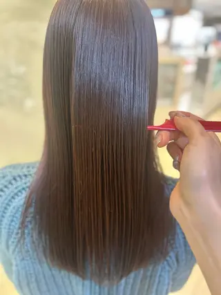 ロング カラー 艶質改善/縮毛矯正 ササキナツミのヘアスタイル