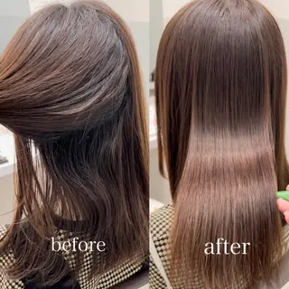 ミディアム SALOWIN川崎所属・似合わせレイヤー/ 美髪縮毛矯正/ミナエのヘアスタイル