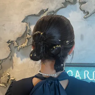 ロング ヘアアレンジ 🍑暖色/レイヤー/ 真希🎀のヘアスタイル