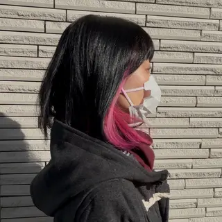 ミディアム 🎀暖色color/ インナー🎀/スズカのヘアスタイル