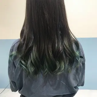 ロング カラー アオイ🩵暖色 /まろやかカラーのヘアスタイル