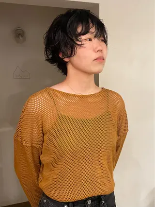 ショート パーマ 原宿/ケパーマ 🧺ユウマのヘアスタイル