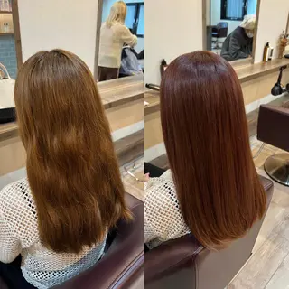 ロング カラー 工藤 梨花のヘアスタイル