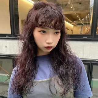 ロング カラー Mizobe misakiのヘアスタイル