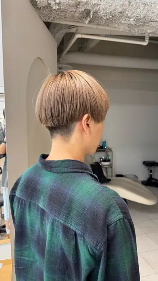 メンズ 新潟/万代/ベージュ ダブルカラー髙橋魁真のヘアスタイル