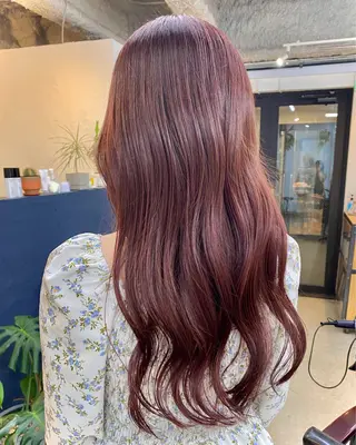 ロング カラー 暖色カラー/天神/ ヘイマサクラのヘアスタイル