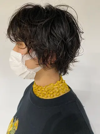 ショート パーマ steed tokyo所属・KOOKI スティードトーキョーのヘアスタイル