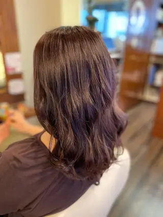 セミロング カラー ヘアアレンジ 加藤 瑠美のヘアスタイル