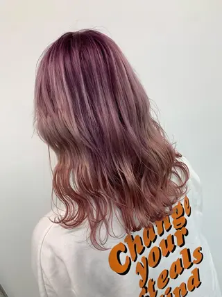 ミディアム カラー 天野 開のヘアスタイル