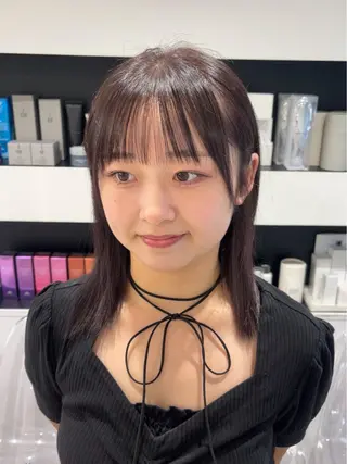 ミディアム カラー トレンドスタイル SAE🖤✨のヘアスタイル