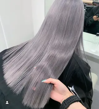 ロング 縮毛矯正☆白髪ぼかし 専門ゆうぞうのヘアスタイル