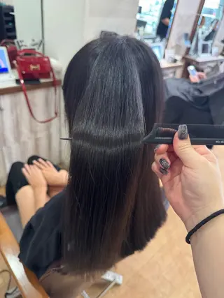 ロング パーマ特化 若山 結愛のヘアスタイル