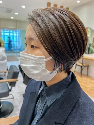 ショート カラー 韓国風デザイン 💐MIZUKI💐のヘアスタイル