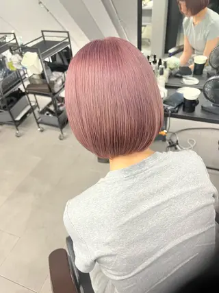 ショート カラー 🎀ブリーチカラー/ ボブ/Reina🎀のヘアスタイル