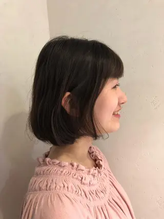 ミディアム パーマ bococa りんのヘアスタイル