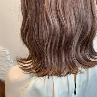 ミディアム カラー "小顔カット" Fuko.のヘアスタイル