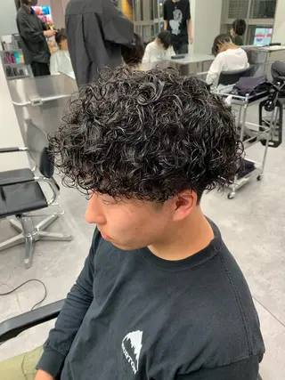 ショート パーマ メンズ メンズカット/波巻き TAKUMAのヘアスタイル