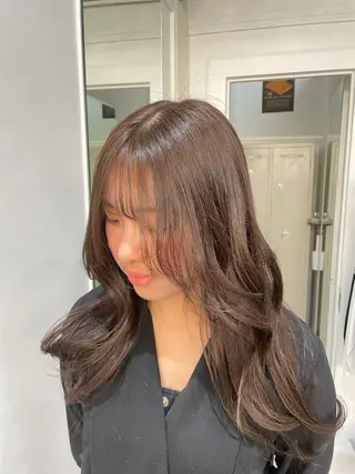 セミロング カット モデル募集/ホノカのヘアスタイル