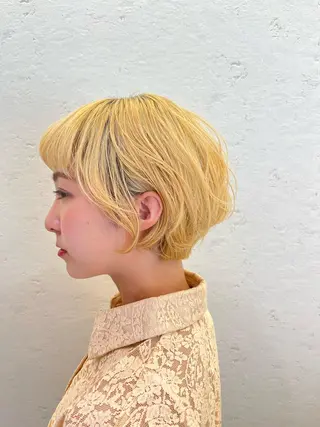ショート カラー BLENDby happiness所属・KAORU/絹髪 /髪質改善/奈良のヘアスタイル