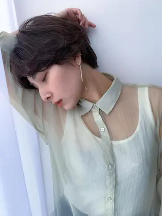 ショート カラー モリシュンスケ /レイヤー/髪質改善のヘアスタイル