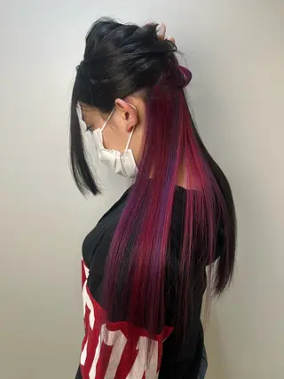 ロング ブリーチカラー特化 美容師/𝕐𝕌𝕀のヘアスタイル