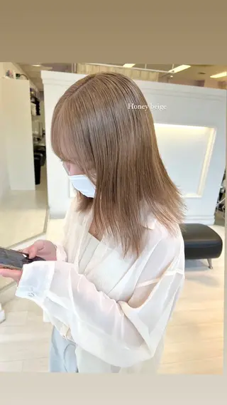 ロング カラー Parve Mix /頓宮 稚愛🤍のヘアスタイル