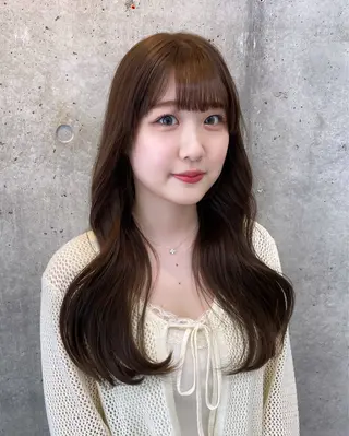 セミロング 透明感 color♡ Ibukiのヘアスタイル