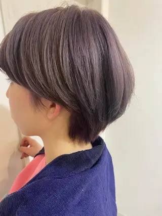 ショート カラー ノンダメージサロン まつうらるなのヘアスタイル