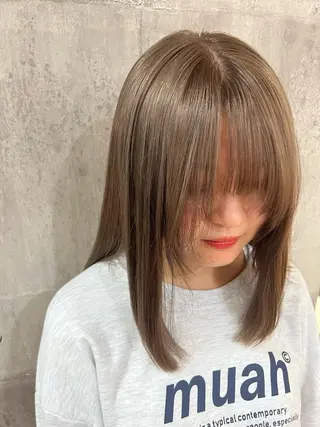 セミロング NYNY☃️上新庄 ❄️石川瑠青のヘアスタイル