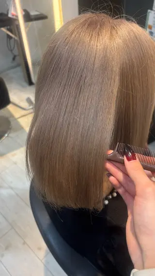 カラー miyu/ボブ/ 透明感カラー/栄のヘアスタイル