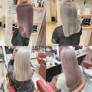 セミロング カラー 大人可愛い/レイヤー /ブリーチ/溝口誠二のヘアスタイル