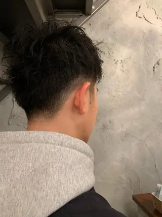 ショート パーマ メンズ 鎌田卓也/髪質改善 /透明感カラーのヘアスタイル