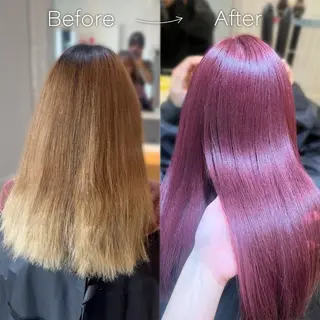 ロング カラー ラフィスヘアードープ所属・👑髪質改善wカラー /ハイトーン/アユカのヘアスタイル