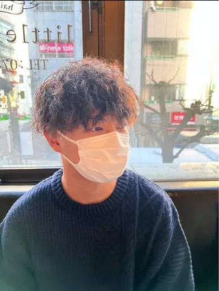 ショート メンズ little  porto所属・透明感・艶感 小坂隼斗のヘアスタイル