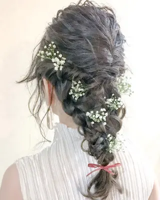 セミロング ヘアアレンジ .. meiのヘアスタイル