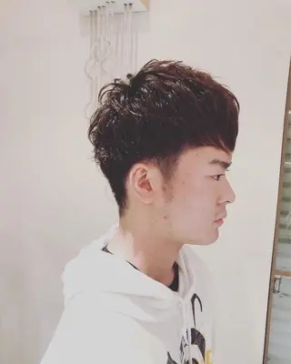 パーマ メンズ すみとも るなのヘアスタイル