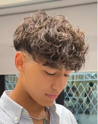 パーマ メンズ 片平 琳大郎のヘアスタイル