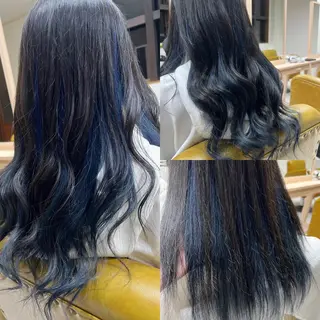 セミロング カラー 松本 菜那のヘアスタイル