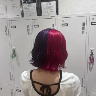 ショート カラー mitsuki🎀 ブリーチ/エクステのヘアスタイル