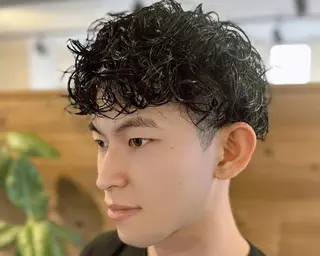 パーマ メンズ 個室型美容室san 都賀店のヘアスタイル