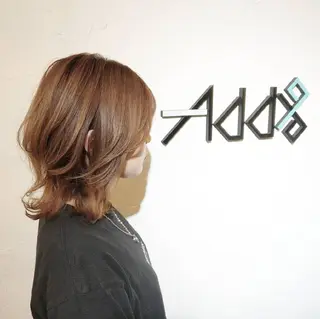 ミディアム カラー ヘアアレンジ Add9 柳田健登のヘアスタイル