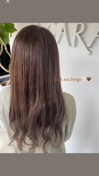 ロング カラー 透明感カラー／ 艶感カラー／RAMUのヘアスタイル