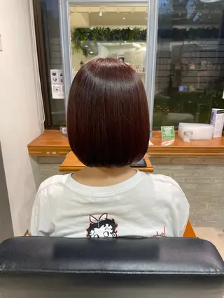 ショート カラー 透明感カラー🎀／ マツエクのヘアスタイル