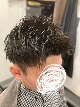 ショート メンズ 徒歩3分ビジネスマン カット👦🏻うしだのヘアスタイル