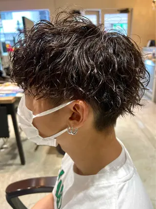ショート パーマ メンズ 🦩パーマン🦩佐藤 航太のヘアスタイル